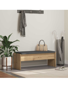 Panca per ingresso Rovere artigianale 103 x 38 x 40 cm
