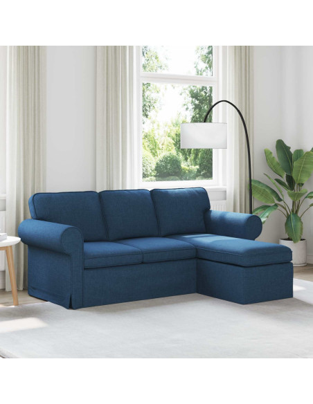 Divano Blu 195 x 138 x 80 cm Tessuto