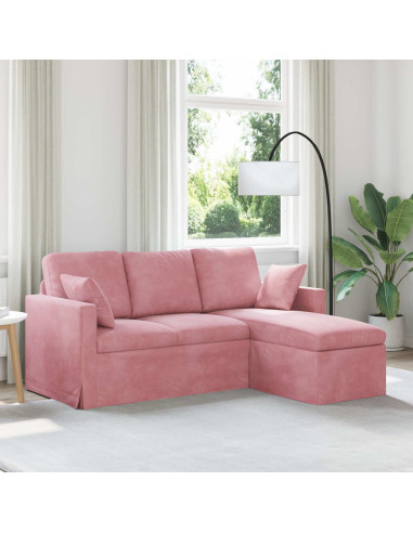 Divano Rosa 178 x 134 x 80 cm Velluto