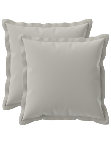 Federa 2 pz HOUTEN Grigio 50 x 50 cm Poliestere