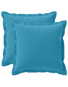 Federa 2 pz HOUTEN Azzurro 50 x 50 cm Poliestere