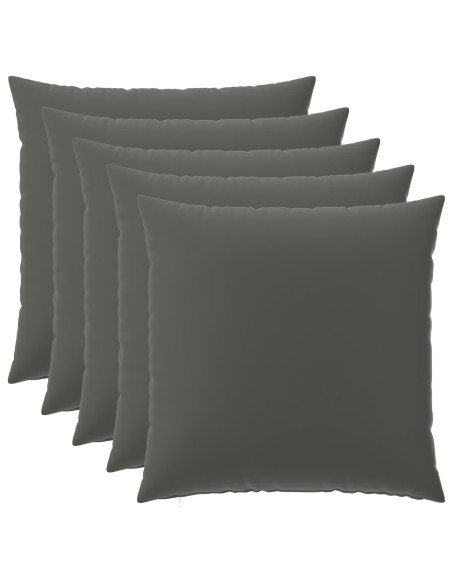 Federa 6 pcs HEERLEN Antracite 60 x 60 cm Poliestere