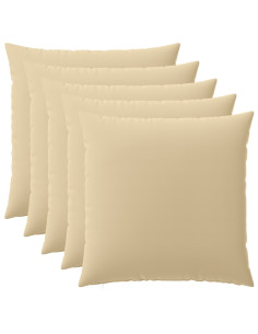 Federa 6 pcs HEERLEN Beige 60 x 60 cm Poliestere