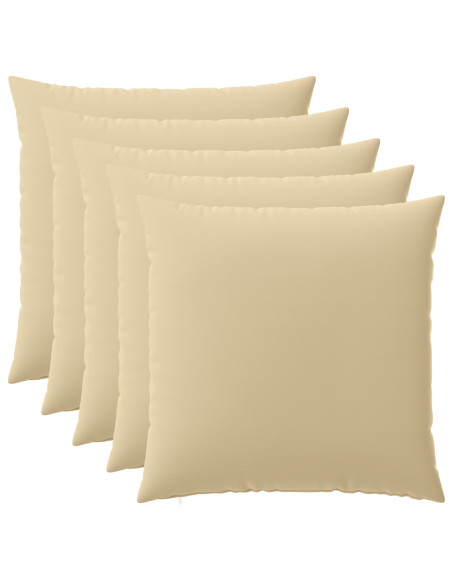 Federa 6 pcs HEERLEN Beige 60 x 60 cm Poliestere
