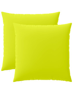 Federa 2 pcs HEERLEN Verde brillante. 60 x 60 cm Poliestere