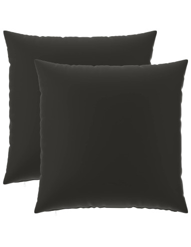 Federa 2 pcs HEERLEN Nero 60 x 60 cm Poliestere