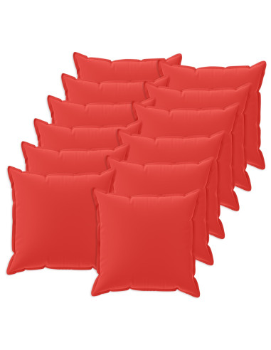 Federa 12 pz HOUTEN Rosso 50 x 50 cm Poliestere
