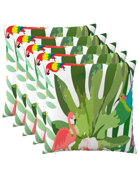 Federa 6 pcs HEERLEN Multicolore 60 x 60 cm Poliestere