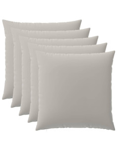 Federa 6 pcs HEERLEN Grigio 60 x 60 cm Poliestere