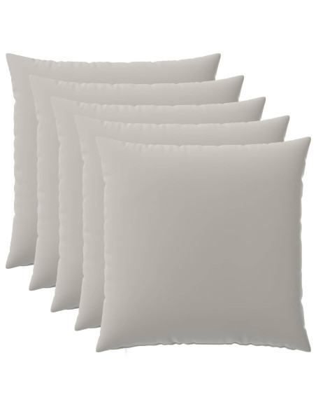 Federa 6 pcs HEERLEN Grigio 60 x 60 cm Poliestere