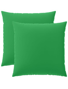 Federa 2 pcs HEERLEN Verde 60 x 60 cm Poliestere
