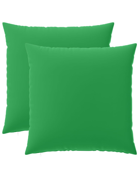 Federa 2 pcs HEERLEN Verde 60 x 60 cm Poliestere