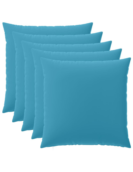 Federa 6 pcs HEERLEN Azzurro 60 x 60 cm Poliestere