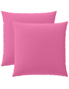 Federa 2 pcs HEERLEN Rosa 60 x 60 cm Poliestere