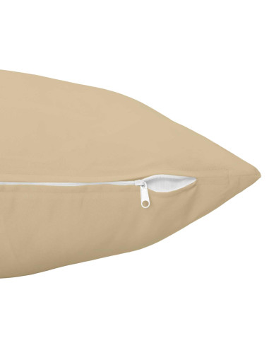 Federa 2 pcs HEERLEN Beige 60 x 60 cm Poliestere