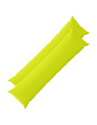 Federa 2 pcs HEERLEN Verde brillante. 40 x 145 cm Poliestere