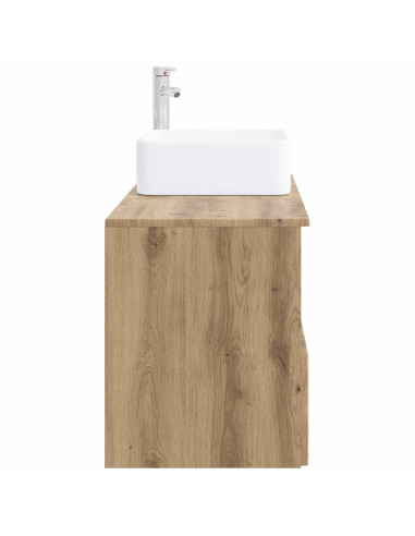 Set di mobili per il bagno 2 pz Rovere Artigianale