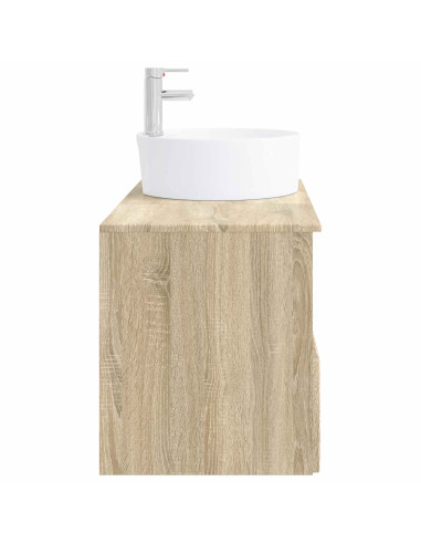 Set di mobili per il bagno 2 pz Rovere Sonoma