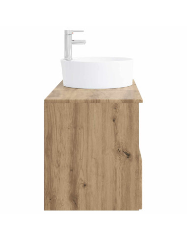 Set di mobili per il bagno 2 pz Rovere Artigianale