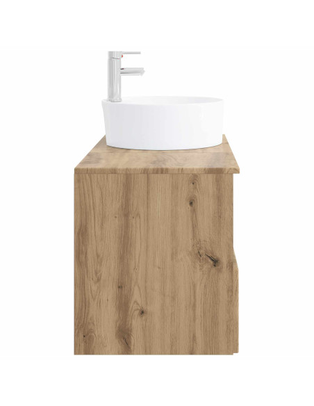 Set di mobili per il bagno 2 pz Rovere Artigianale