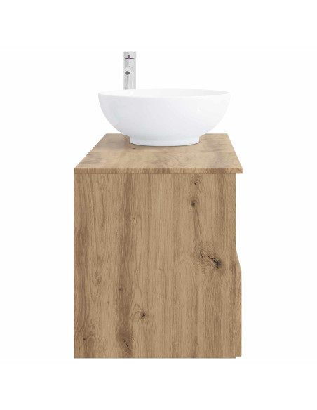Set di mobili per il bagno 2 pz Rovere Artigianale