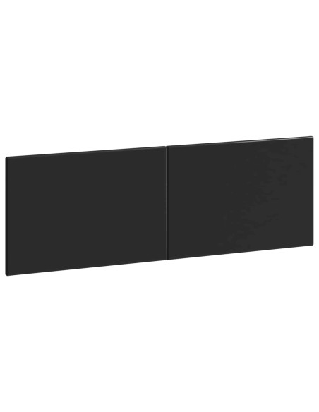 Testiera da Muro BREDA Nero Legno ingegnerizzato