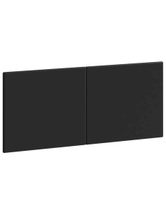 Testiera da Muro BREDA Nero Legno ingegnerizzato
