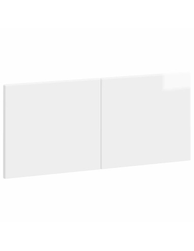 Testiera da Muro BREDA Bianco Lucido Legno ingegnerizzato
