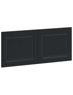 Testiera da Muro UTRECHT Nero Legno ingegnerizzato