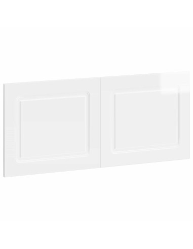 Testiera da Muro UTRECHT Bianco Lucido Legno ingegnerizzato