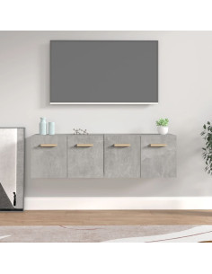 Mobili Parete 2 pz Grigio Cemento 60x36,5x35 cm in Multistrato