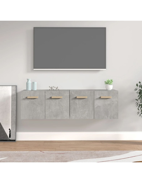 Mobili Parete 2 pz Grigio Cemento 60x36,5x35 cm in Multistrato