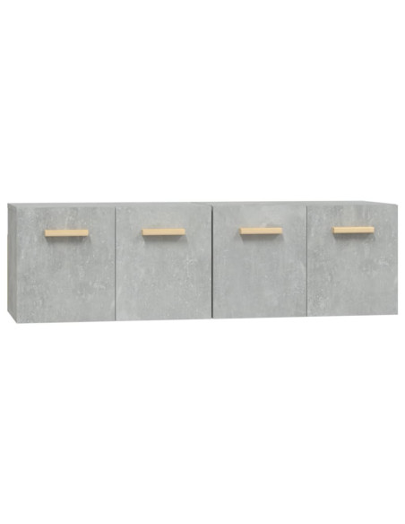 Mobili Parete 2 pz Grigio Cemento 60x36,5x35 cm in Multistrato