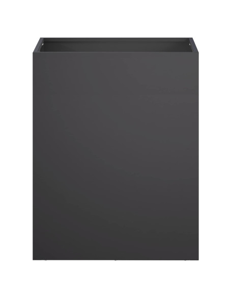 Vaso da giardino 2 pz Nero 40 x 30 x 50 cm