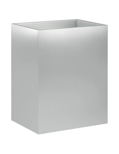 Vaso da giardino Argento 40 x 30 x 40 cm Acciaio zincato