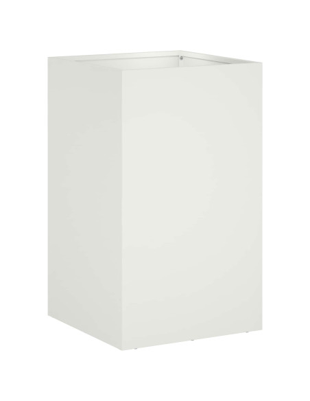 Vaso da giardino 2 pz Bianco 30 x 30 x 40 cm