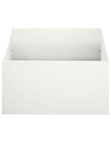 Vaso da giardino 2 pz Bianco 40 x 40 x 30 cm