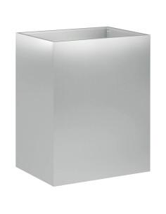 Vaso da giardino Argento 40 x 30 x 50 cm Acciaio zincato 2