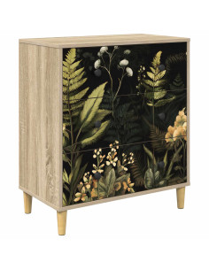Cassettiera RHENEN Stampa tropicale 66 x 36,5 x 75 cm Sonoma 2