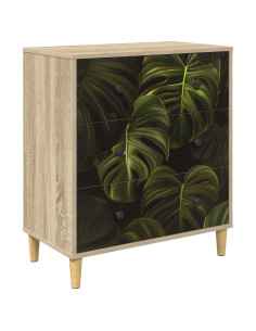 Cassettiera ELBURG Stampa foglia di palma 66 x 36,5 x 75 cm 2
