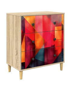 Cassettiera HEESCH Stampa a blocchi di colore 66 x 36,5 x 75 cm 2