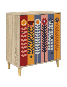 Cassettiera ESSEN Stampa di girasoli 66 x 36,5 x 75 cm Sonoma 2