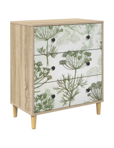 Cassettiera GOTHA Stampa di albero verde 66 x 36,5 x 75 cm 2