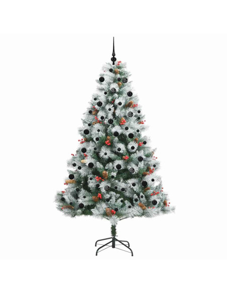 Albero di Natale artificiale Verde e bianco 240 cm