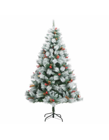 Albero di Natale artificiale Verde e bianco 240 cm