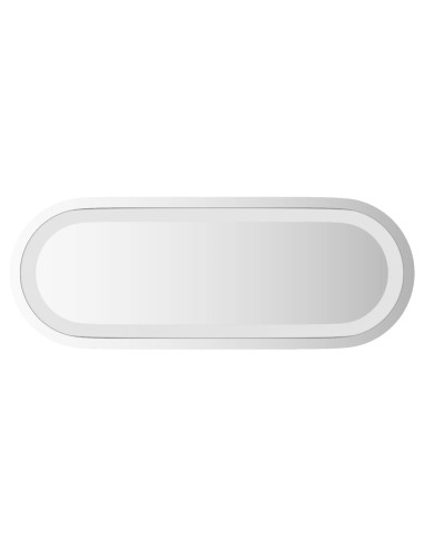 Specchio da bagno LED Trasparente 40 x 15 cm vetro temperato