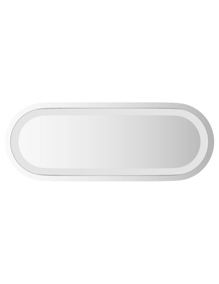 Specchio da bagno LED Trasparente 40 x 15 cm vetro temperato