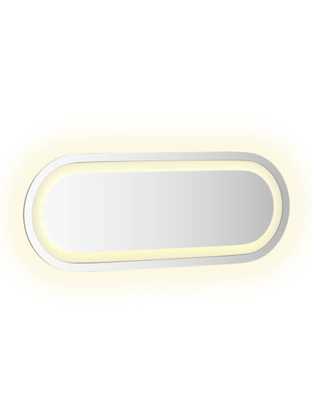Specchio da bagno LED Trasparente 40 x 15 cm vetro temperato
