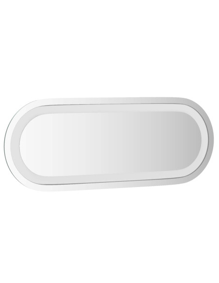 Specchio da bagno LED Trasparente 40 x 15 cm vetro temperato