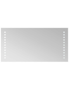 Specchio da bagno LED Trasparente 40 x 20 cm vetro temperato 2